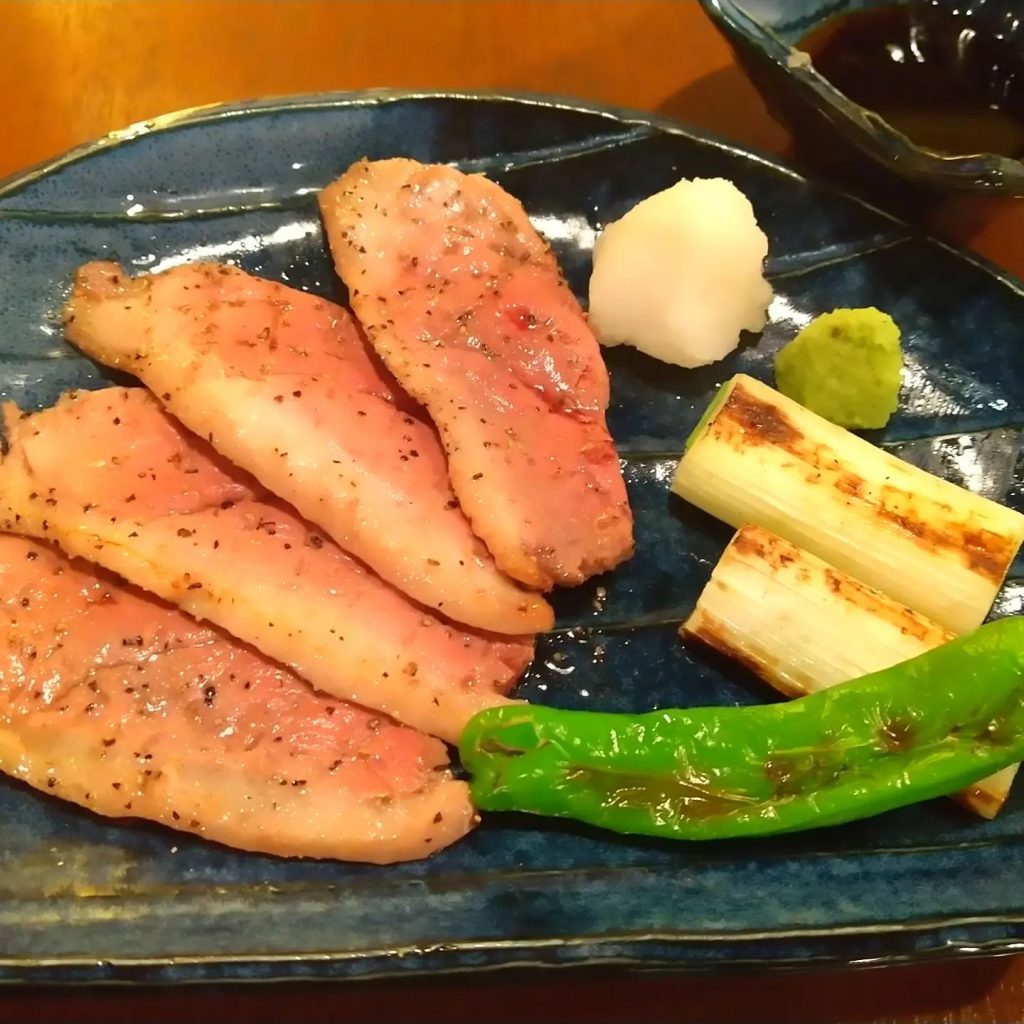 鴨肉の炙り。